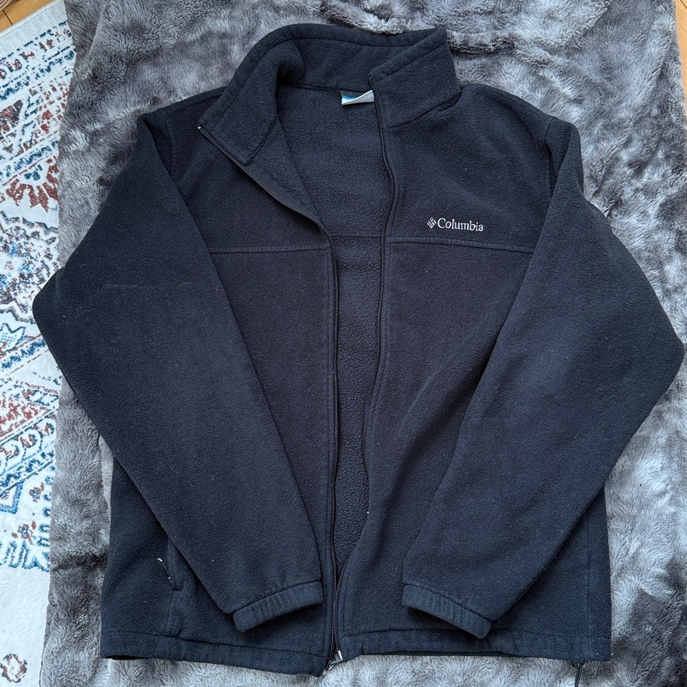 Columbia Black Full-Zip Fleece Jacket